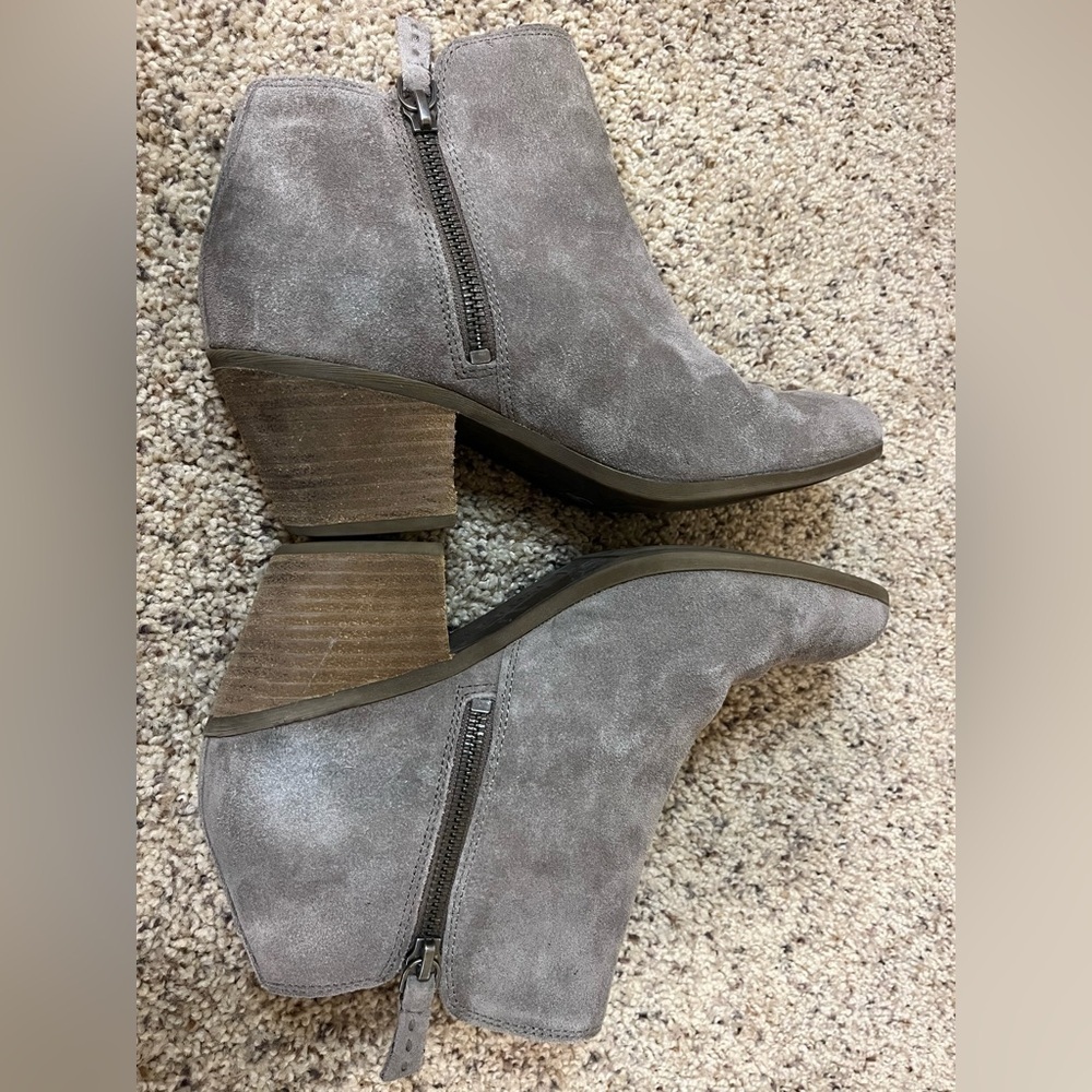 FRYE Judith bootie Double zip Suede Sz 7.5 - Picture 6 of 9